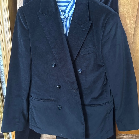 Navy Double-Breasted Blazer